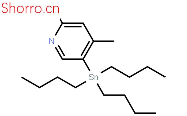 2-氟-4-甲基-5-(三丁基錫烷基)吡啶結(jié)構(gòu)式圖片|1245816-06-1結(jié)構(gòu)式圖片