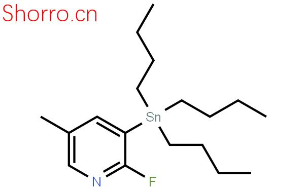 2-氟-5-甲基-3-(三丁基錫烷基)吡啶結(jié)構(gòu)式圖片|1025745-87-2結(jié)構(gòu)式圖片