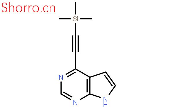 4-三甲基錫乙炔-7H-吡咯并[2,3-d]嘧啶結(jié)構(gòu)式圖片|1147014-68-3結(jié)構(gòu)式圖片