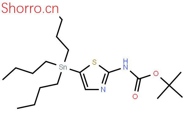 2-叔丁氧酰基氨基-5-三丁基錫噻唑結(jié)構(gòu)式圖片|243972-26-1結(jié)構(gòu)式圖片