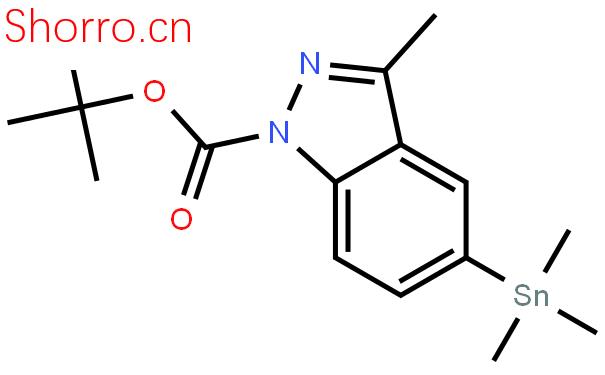 855292-59-0_1-叔丁?；?3-甲基-5-三甲基錫吲唑
